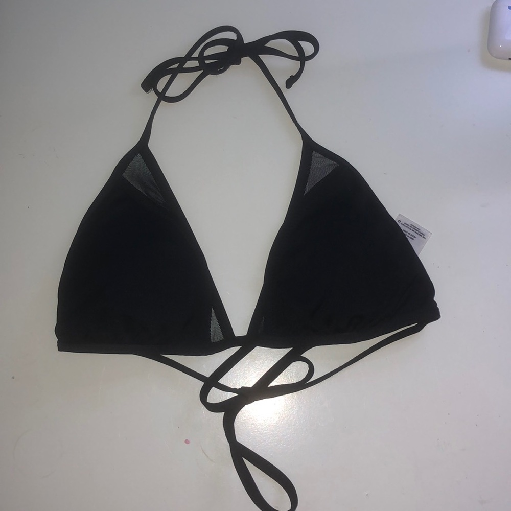 black bikini top